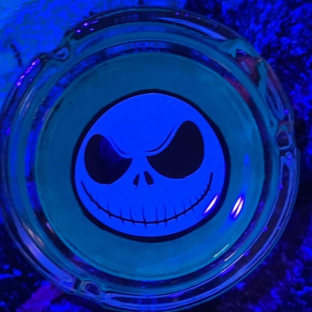Jack Skellington Glass Ashtray